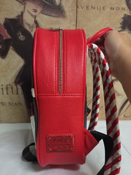 Loungefly Coca-Cola Black, Red & White Logo Mini Backpack main image 6